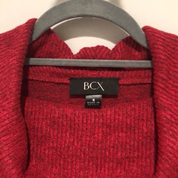 BCX Red Cowl Neck Sweater - Picture 3 of 3